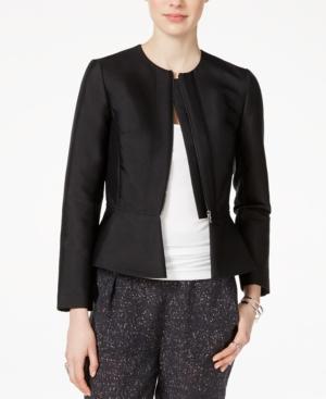 Armani Exchange Zip-front Peplum Blazer