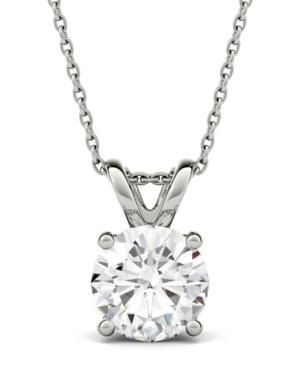 Moissanite Solitaire Pendant (3-1/10 Ct. T.w. Diamond Equivalent) In 14k White Gold