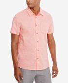 Kenneth Cole New York Men's Abstract Fans Camp Cotton Shirt