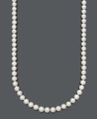 "belle De Mer Pearl Necklace, 36"" 14k Gold Aa Cultured Freshwater Pearl Strand (10-11mm)"