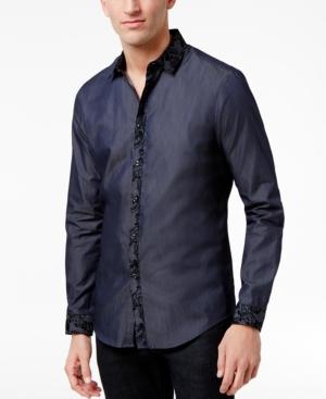 Inc International Concepts Men's Paisley Trim Shirt, Only At Macy's