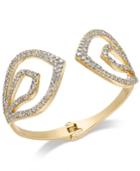 I.n.c. Gold-tone Pave Hinged Cuff Bracelet, Created For Macy's