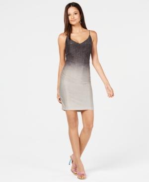 B Darlin Juniors' Metallic Ombre Dress