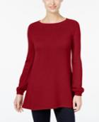 Style & Co. Bishop-sleeve Tunic Sweater, Only At Macy's