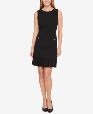 Tommy Hilfiger Flounce Pocket Shift Dress