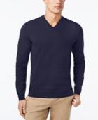 Club Room Men's Knit V-neck Sweater, Created For Macy's