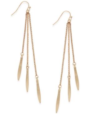 Inc International Concepts Gold-tone Pointed Fringe Earrings, Only At Macy's