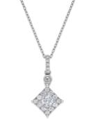 Diamond Pendant Necklace (1/2 Ct. T.w.) In 14k White Gold