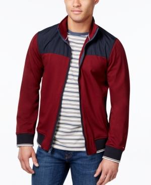 Tommy Hilfiger Men's Tori Colorblocked Knit Bomber Jacket