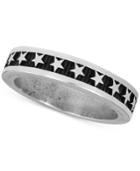 King Baby Men's Star Stackable Ring In Sterling Silver
