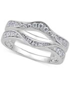 Diamond Curved Ring Guard (5/8 Ct. T.w.) In 14k White Gold