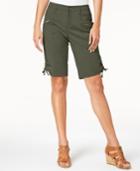 Style & Co Zipper Bermuda Cargo Shorts, Created For Macy's