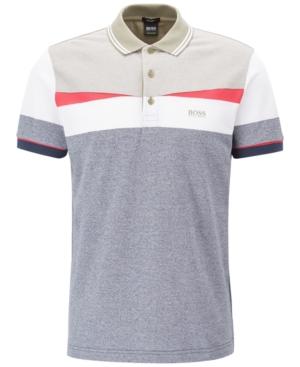 Boss Men's Regular/classic-fit Colorblocked Cotton Polo
