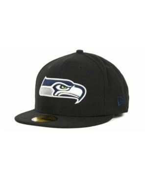 New Era Seattle Seahawks Nfl Black Team 59fifty Cap