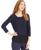 Alfani Layered-look Sequined Sweater, Only At Macy's