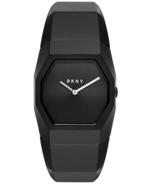 Dkny Women's Beekman Black Stainless Steel Bangle Bracelet Watch 32mm, Created For Macy's
