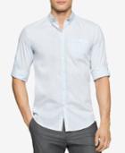 Calvin Klein Men's Slim-fit Heathered Long-sleeve Shirt