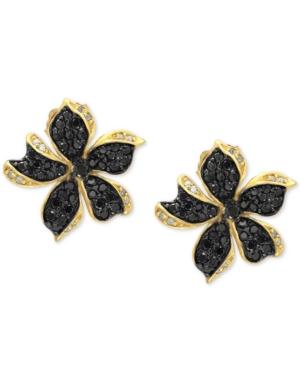 Effy Final Call Diamond Flower Stud Earrings (1 Ct. T.w.) In 14k Gold
