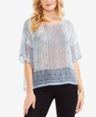 Vince Camuto Printed Drop-shoulder Top