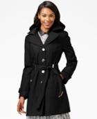 Calvin Klein Hooded Single-breasted Water-resistant Trench Coat