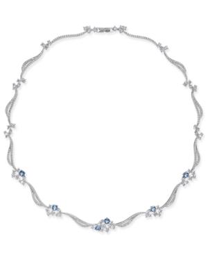 Danori Silver-tone Crystal & Pave Collar Necklace, Created For Macy's