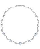 Danori Silver-tone Crystal & Pave Collar Necklace, Created For Macy's
