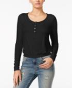 Guess Alinda Cropped Banded Henley