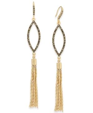 Inc International Concepts Gold-tone Navette Fringe Earrings, Created For Macy's