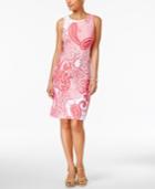 Charter Club Paisley-print Shift Dress, Created For Macy's