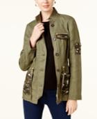 Inc International Concepts Embellished Utility Jacket, Created For Macy's