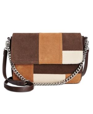 Giani Bernini Suede Patchwork Large Crossbody, Only At Macy's