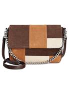 Giani Bernini Suede Patchwork Large Crossbody, Only At Macy's