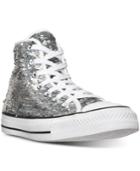 Converse Women's Chuck Taylor High-top Holiday Sparkle Casual Sneakers From Finish Line