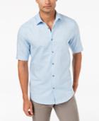 Alfani Men's Layton Fine Striped Shirt, Created For Macy's