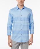 Alfani Men's Mayvis Striped Cotton Shirt, Only At Macy's