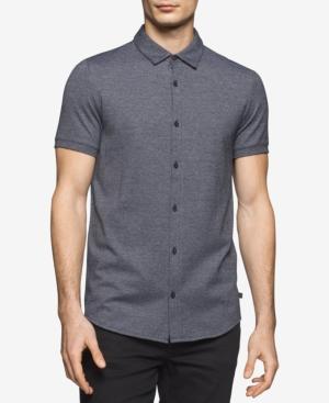 Calvin Klein Men's Seymour Textured Cotton Shirt