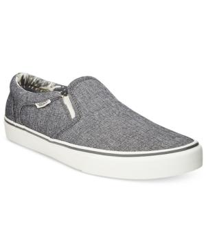 Vans Men's Asher Canvas Slip-on Sneakers Men's Shoes