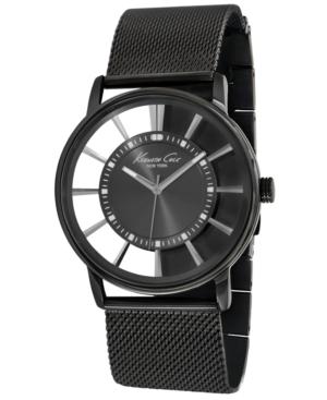 Kenneth Cole New York Watch, Men's Gunmetal Ion-plated Stainless Steel Mesh Bracelet 44mm Kc9176