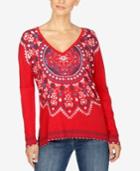 Lucky Brand Long-sleeve Printed T-shirt