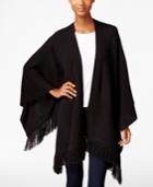 Style & Co. Fringe Wrap Poncho, Only At Macy's