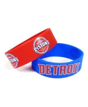 Aminco Detroit Pistons Wide Bracelet 2pk