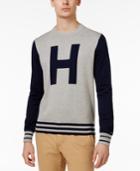 Tommy Hilfiger Men's Colorblocked Varsity-inspired Cotton Sweater
