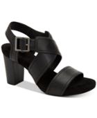 Giani Bernini Janett Memory-foam Block-heel Dress Sandals, Created For Macy's Women's Shoes