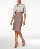 R & M Richards Sheath Dress And Sequined Lace Jacket