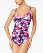Calvin Klein Ruched One-piece Swimsuit Women's Swimsuit