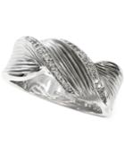 Balissima By Effy Twisted Diamond Ring (1/6 Ct. T.w.) In Sterling Silver