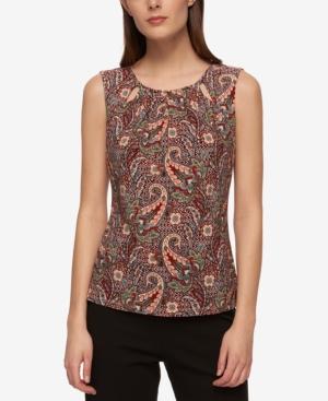 Tommy Hilfiger Paisley-print Cutout Shell
