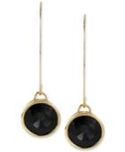 Kenneth Cole New York Gold-tone Faceted Round Bead Long Drop Earrings