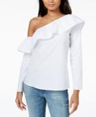 Maison Jules One-shoulder Ruffled Top, Created For Macy's