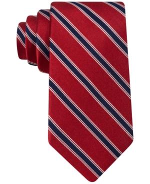 Tommy Hilfiger Red Satin Stripes Tie